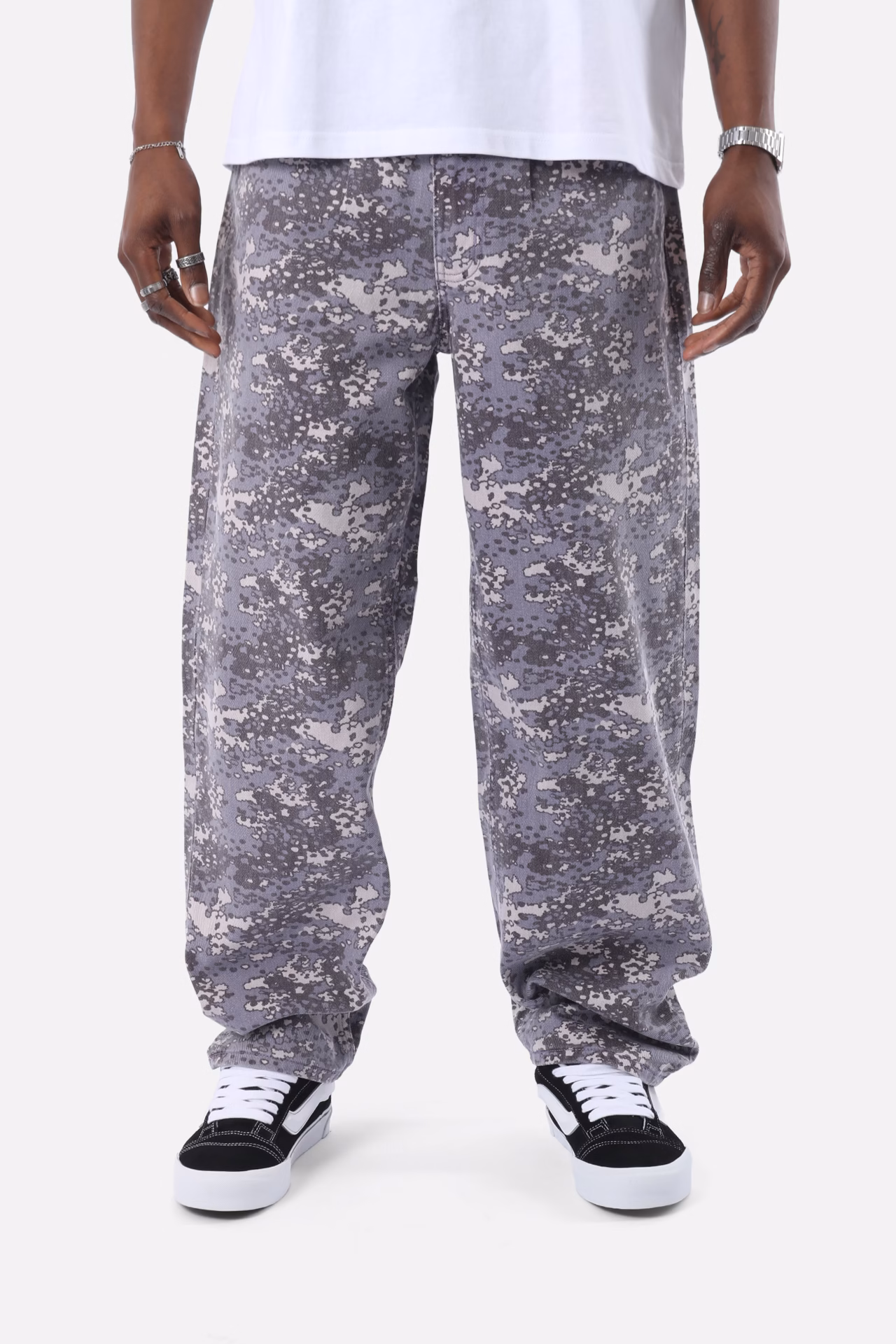 HUF Cromer Camo Denim Broek Dust Purple